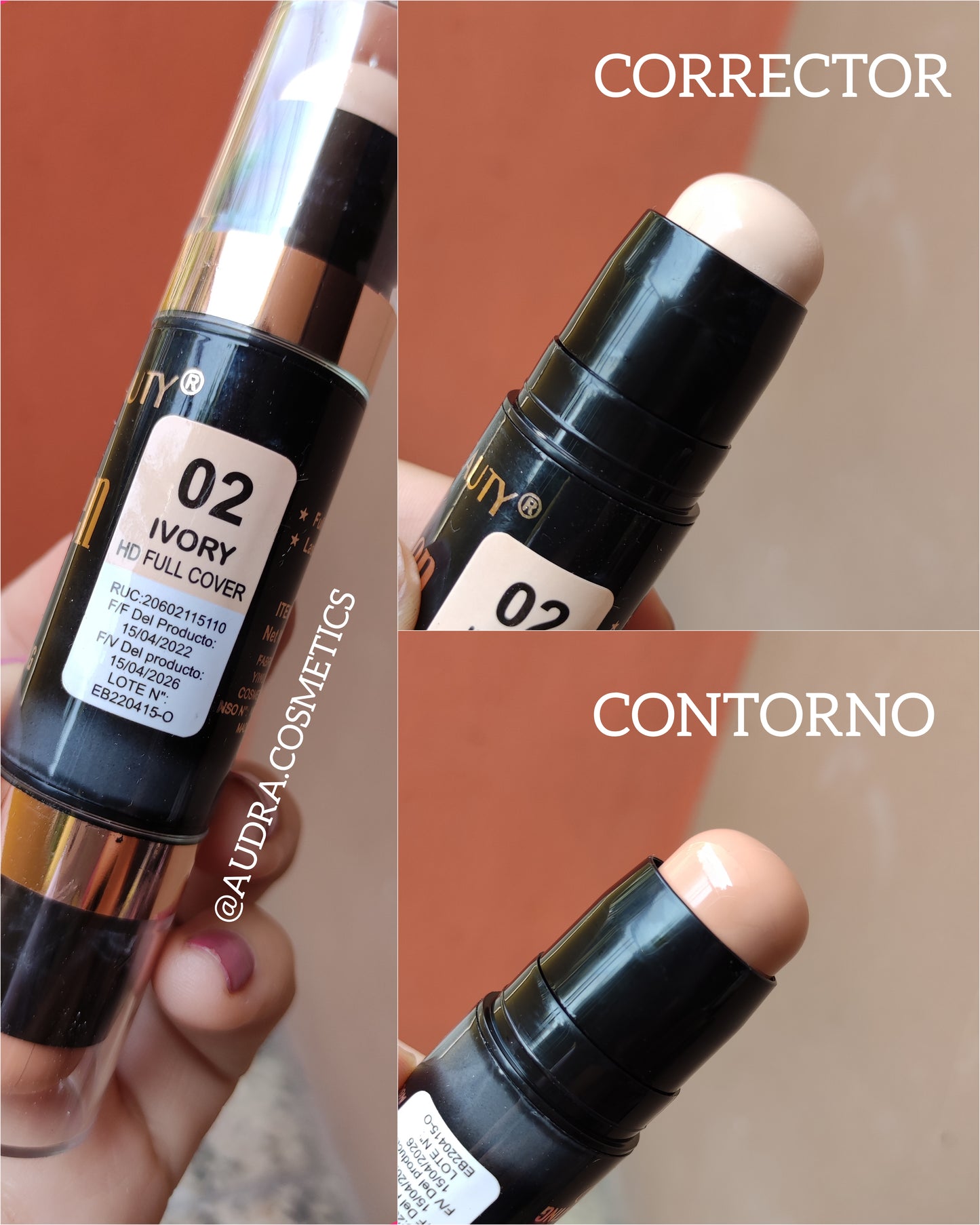 STICK CONCEALER Y CONTORNO EVER BEAUTY