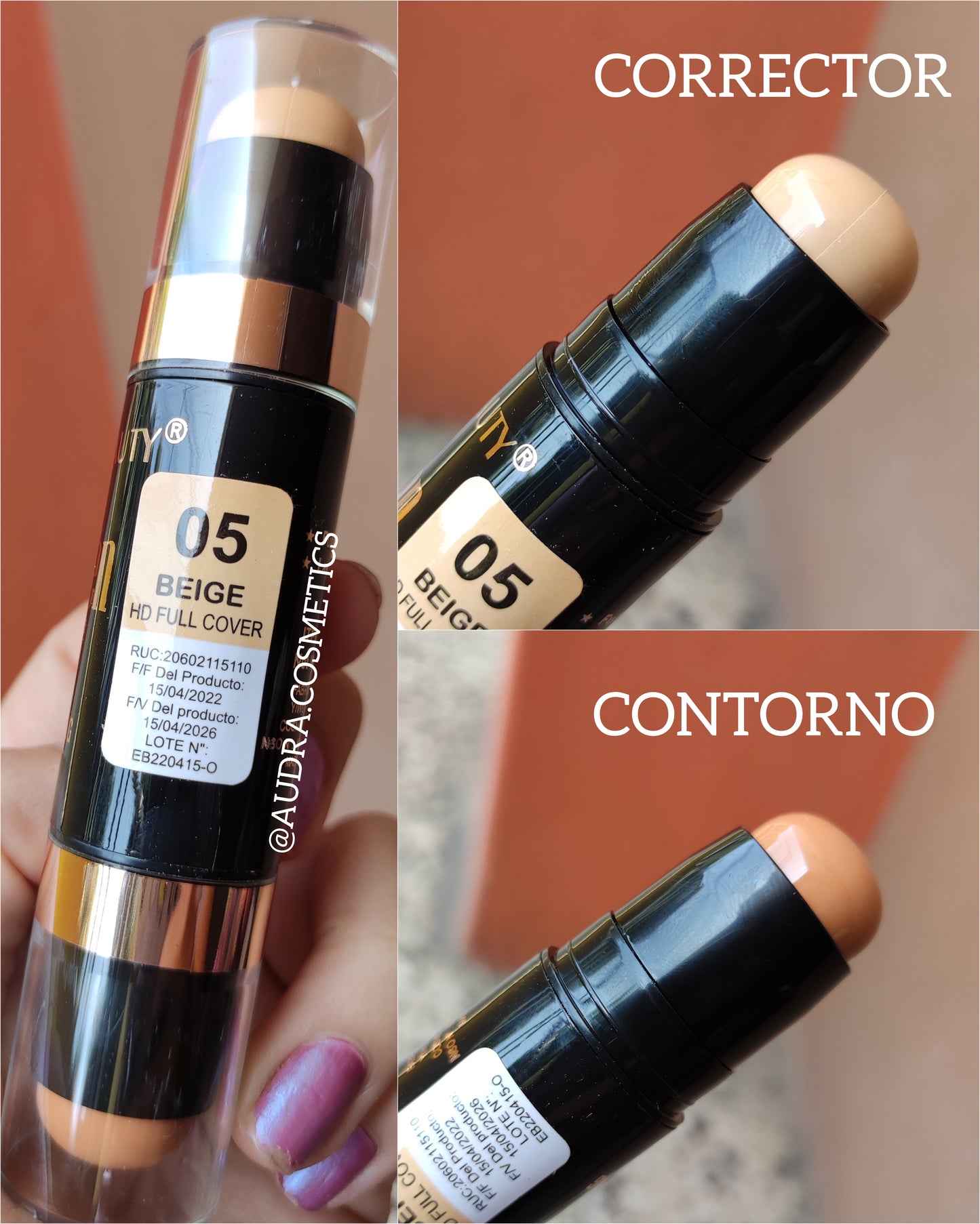 STICK CONCEALER Y CONTORNO EVER BEAUTY