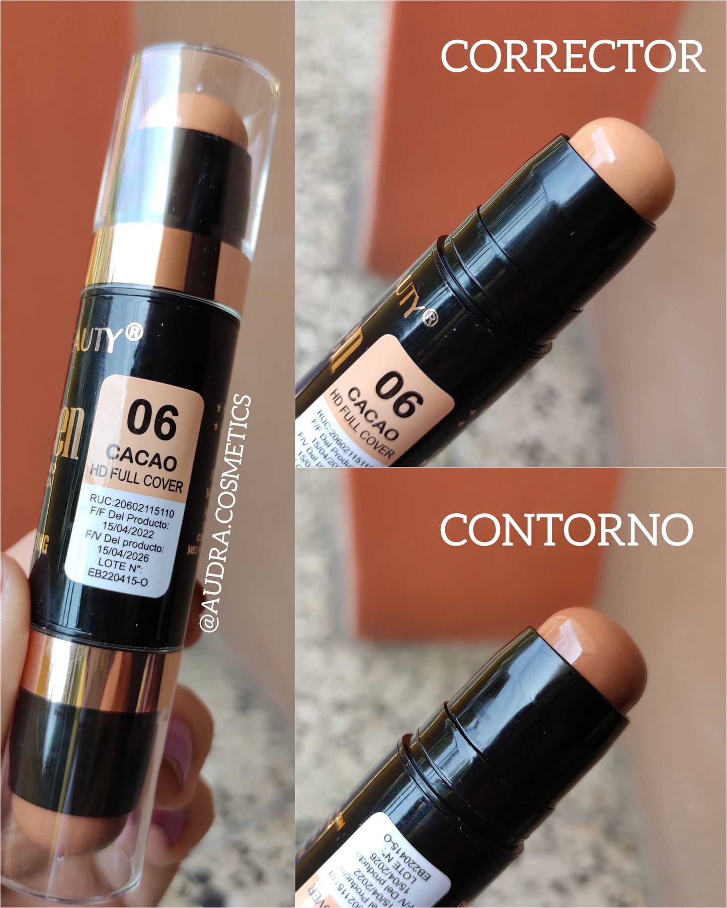 STICK CONCEALER Y CONTORNO EVER BEAUTY