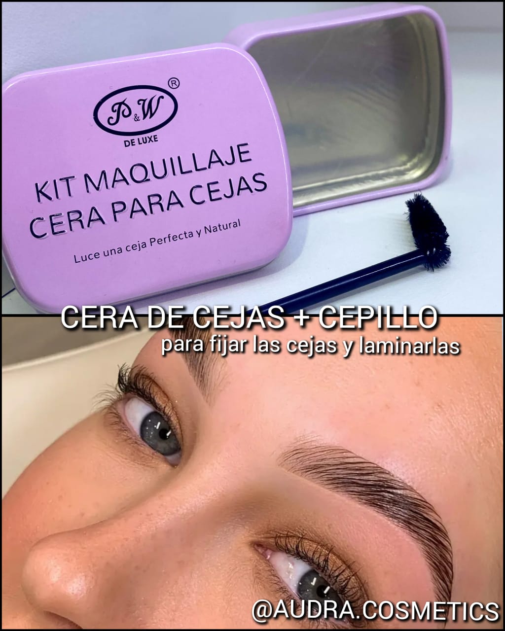 CERA PARA CEJAS + CEPILLO